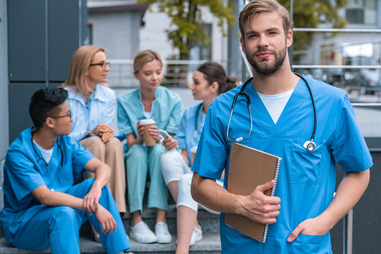 A group of Caribbean medical school student