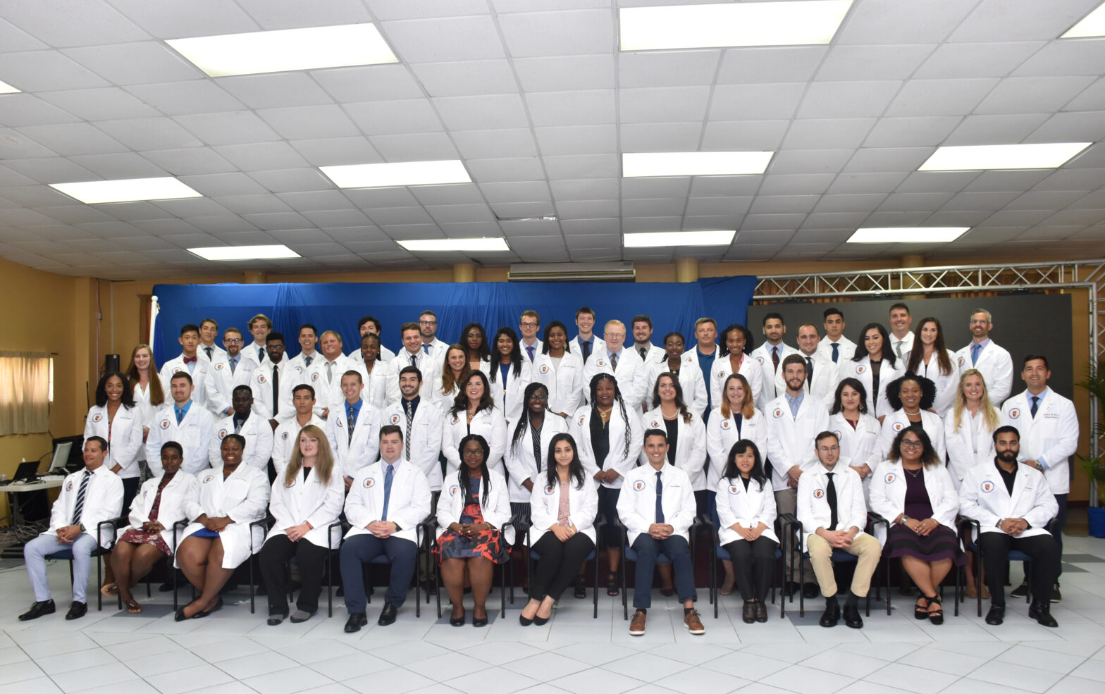 Group of students during Trinity's White Coat Ceremony