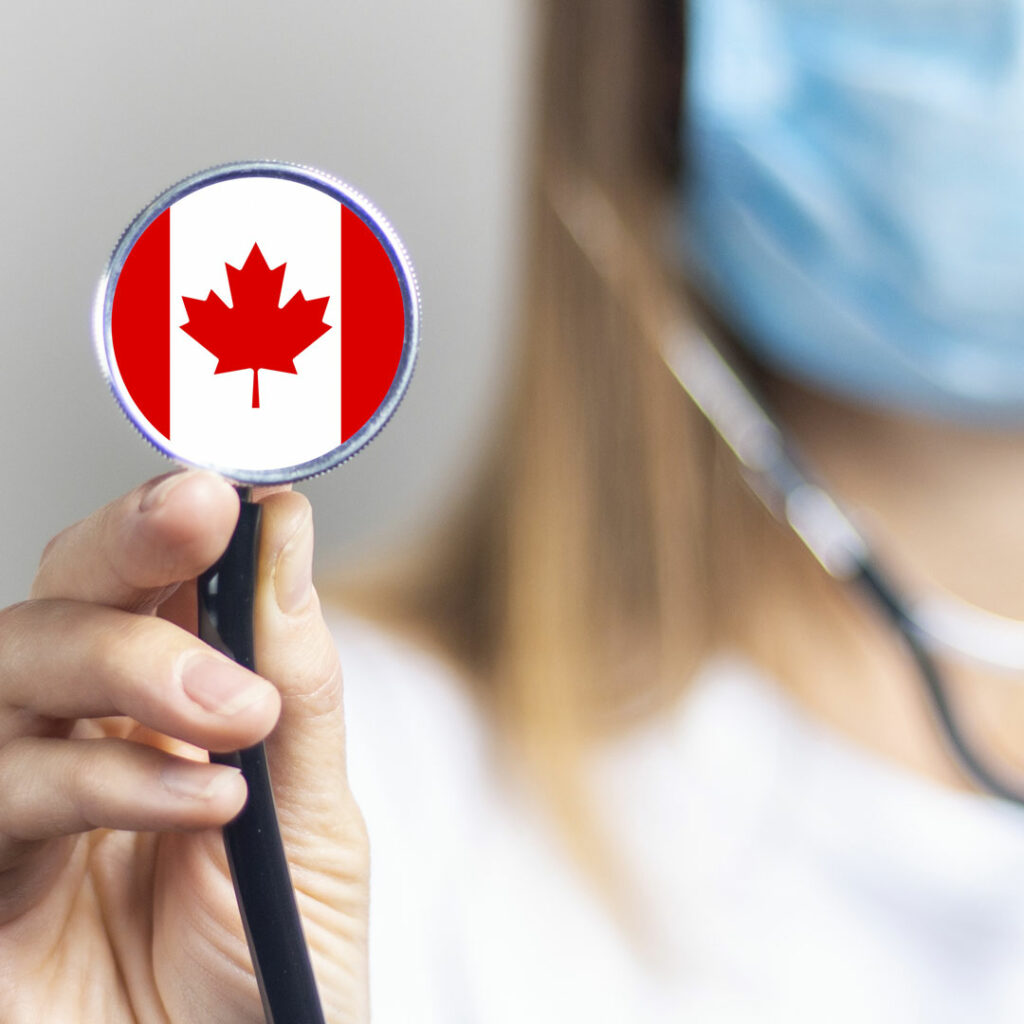 Closeup of a stethescope representing canadian medical school students